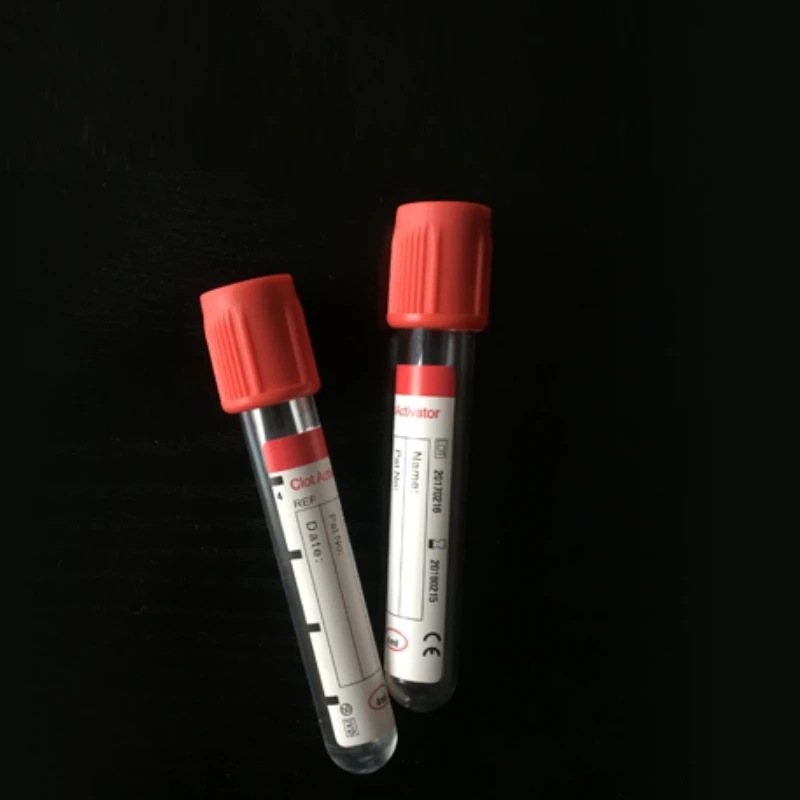 good price orange cap medical clot activator gel vacuum blood collection tubes and china supplier
