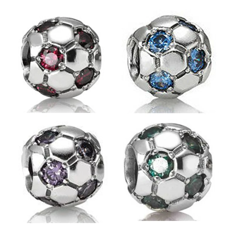 925 sterling silver football bead  for men pandoras bracelet jewelry jewelry