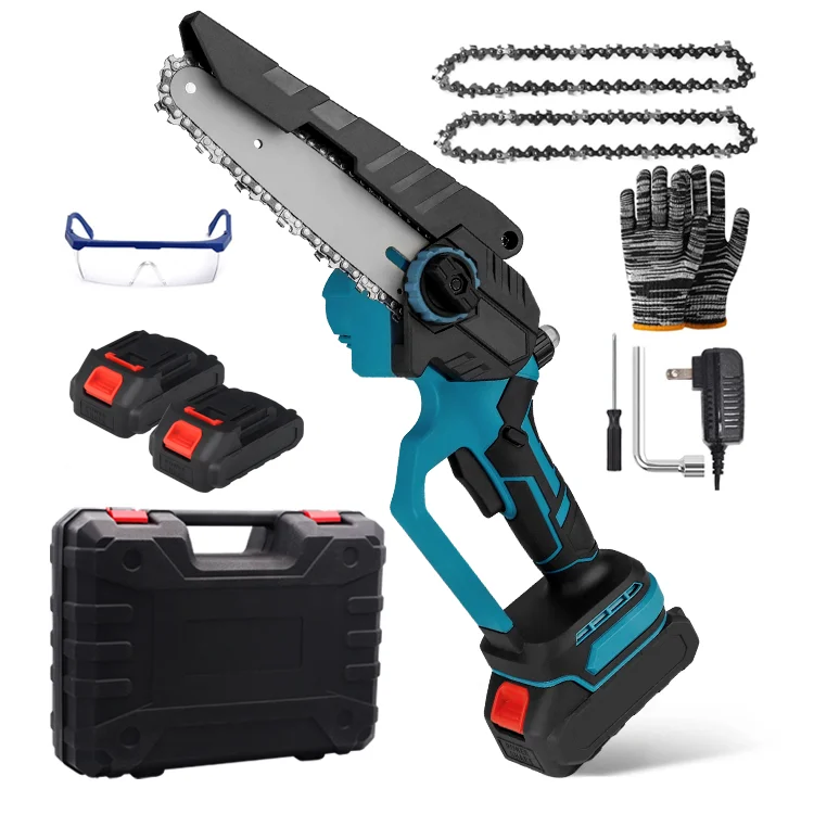 CS25 Automatic Oiler Cordless Mini 6 Inch Chainsaw Portable Battery 21V Chain Saws with Oil
