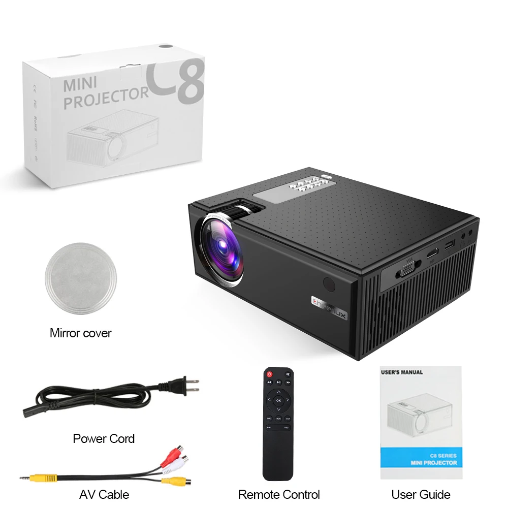 Wholesale OEM/ODM Portable Beamer 4k Lcd With Built-In Speakers Home Theater Video Projector