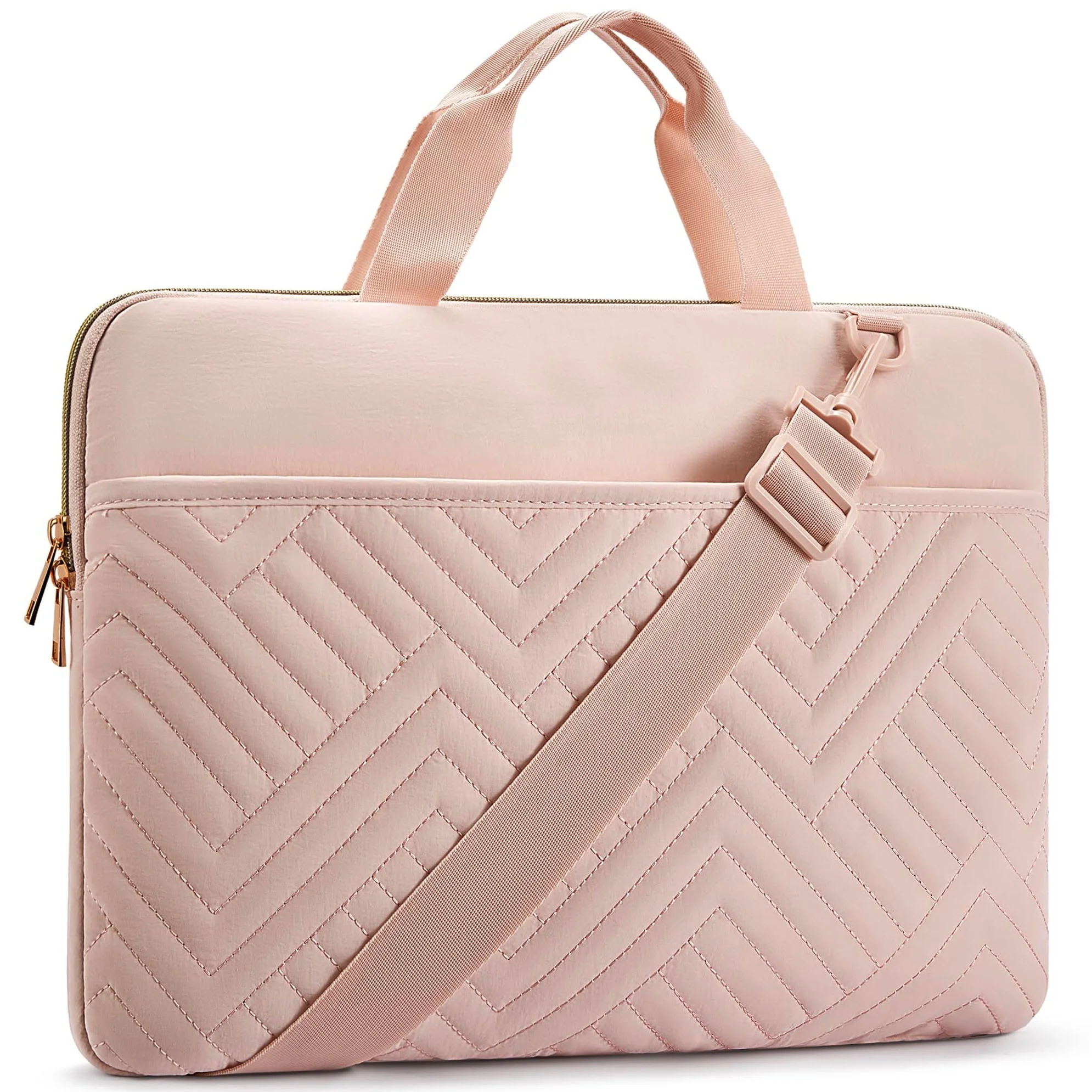 Manufacturer Custom Logo 2024 New Best 15.6 Inch Waterproof Nylon Protective Case Cover Quilted Ladies Laptop Tote Bag For Women