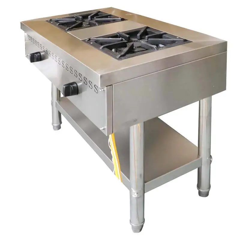 RUITAI Custom Commercial Gas Combination Stove Freestanding Stainless Steel Cooking Stove