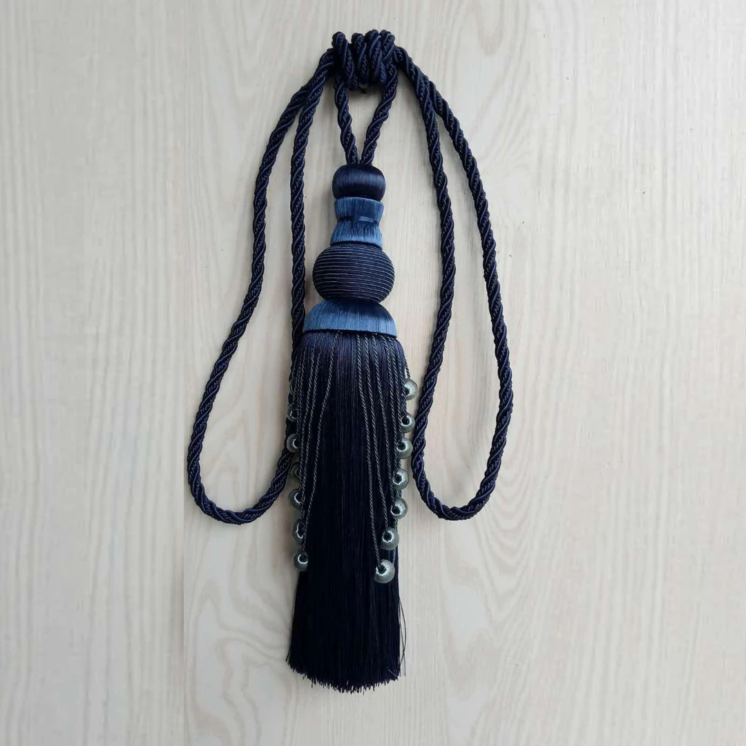 
Hangzhou jiayuan textile wooden tassel tieback with mini tieback for curtin decoration 
