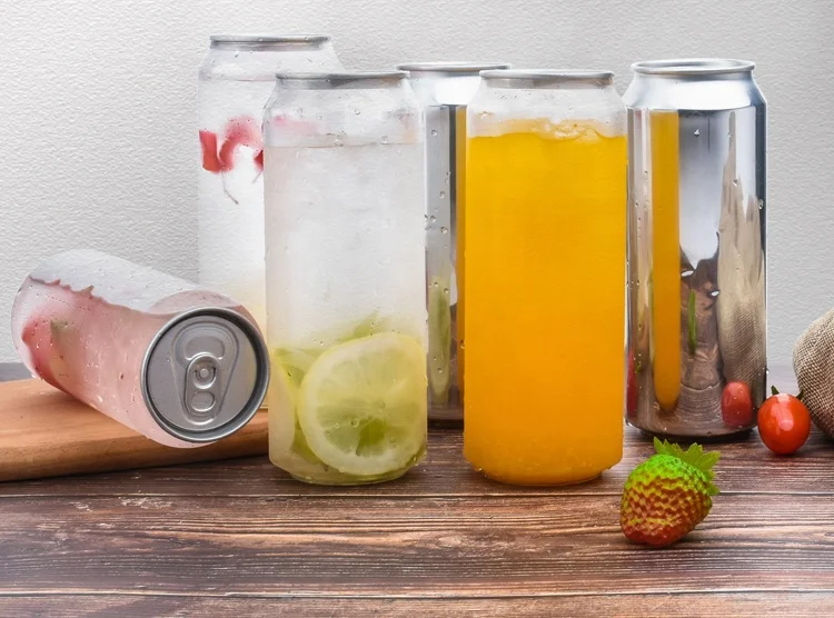 High Quality Wholesale 250ml 330ml 500ml 550ml 650ml Plastic Transparent PET Soda Can For Beverages Custom Soda Jar Price