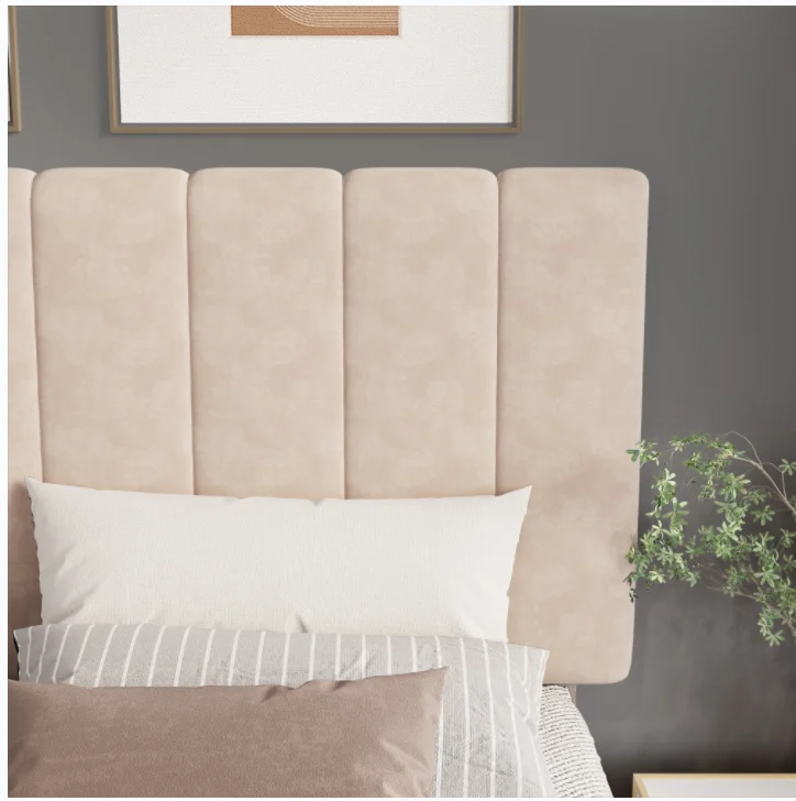 Custom Khaki Modern Twin  Bedroom Bed Sets Wrinkle Double Queen king Size Italian Designs Queen Fabric Storage Bed Frame