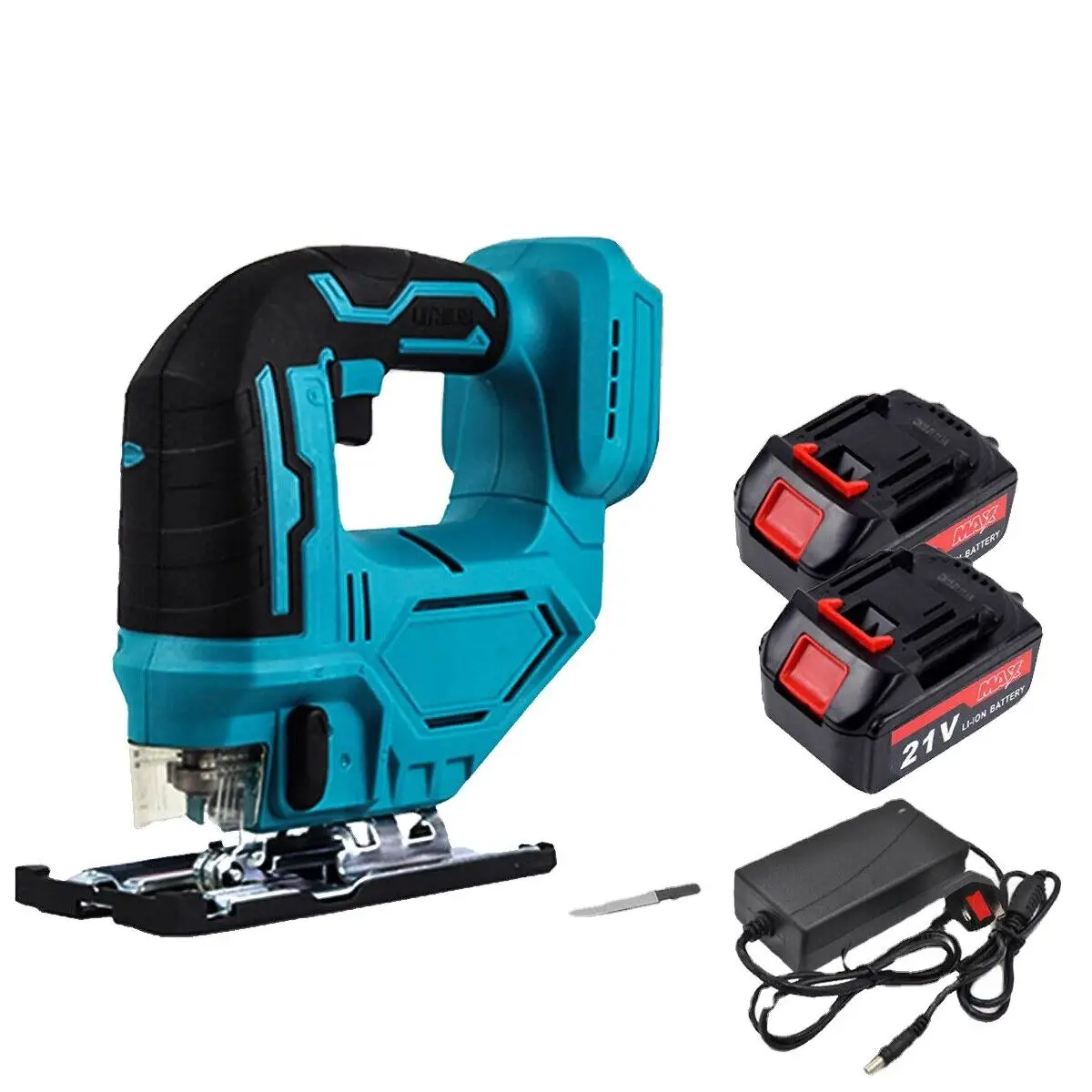 Lumberjack 21V Cordless Circular Jigsaw Saw Power Tools with 2x Lithium Batteries & Charger Wide Tool Range