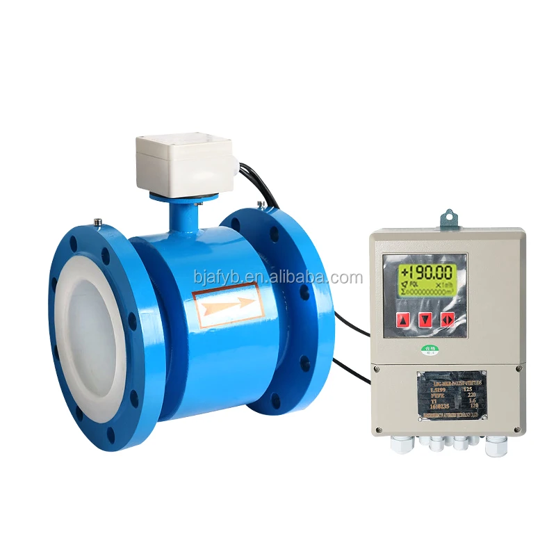 High accuracy sewage electric flowmeter with 4 - 20 mA output / Waster water flow meter