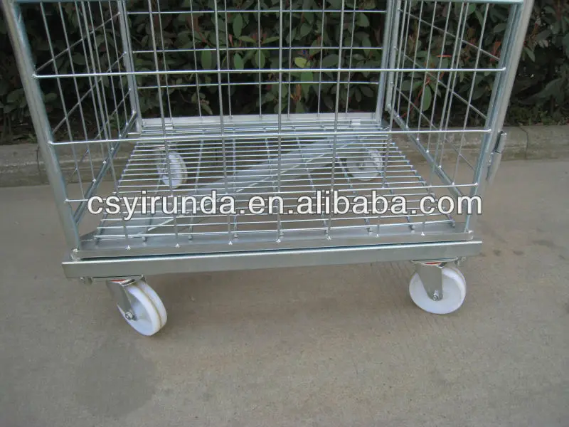  Складная логистическая тележка для контейнеров на 4 двери