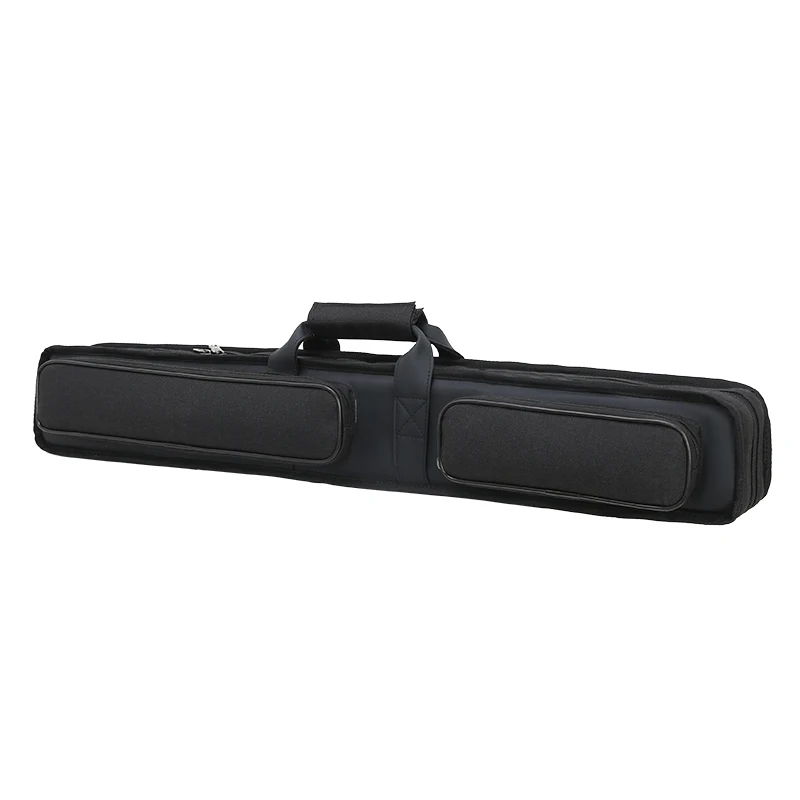 Custom Soft Snooker & Billiard Cases Waterproof Double Shoulder Straps Cue Carrying Bag for 2 Butts & 4 Shafts