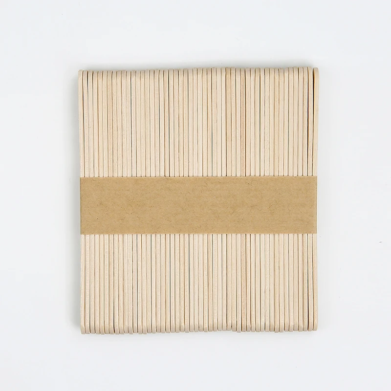 Biodegradable Disposable 93/114mm Birch Wooden Ice Cream Magnum Sticks