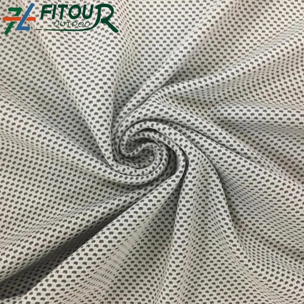 
Best selling summer fabric uv protection for sport towel t-shirt texture texture cool feeling knitted fabric 