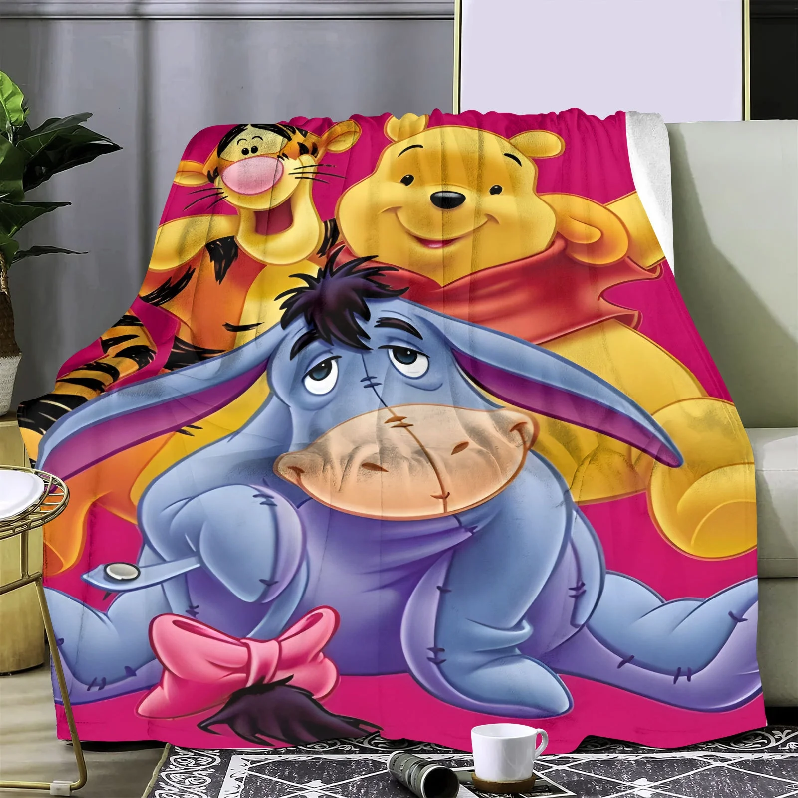 Personalized Custom Anime Characters Throw Flannel Blanket Cartoon Roles Poster Printed Anime Blankets
