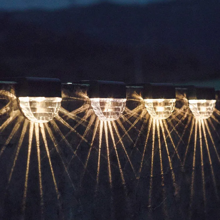 Backyard Decor Outside Solar Light Outdoor Garden Decorative Wall Pathway Solar Light