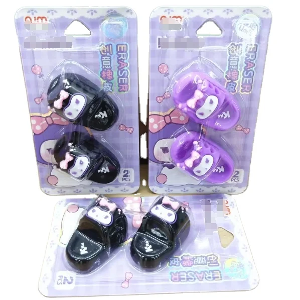 Linda New products are selling well Cartoon Eraser Cinnamoroll slipper Eraser cartoon Cute Anime Pencil Eraser