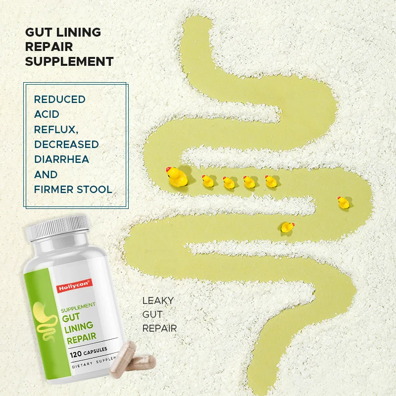 OEM Reduce Acid Reflux Decrease Diarrhea Firmer Stool Gut Health Help Leaky Gut Repair Gut Lining Repair Supplement Capsules