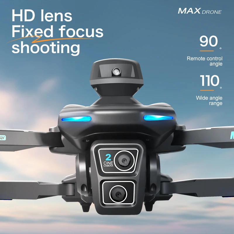 WIFI transmission aerial photography folding aerial brushless dual lens drone camera 6k hd high quality 6k drone