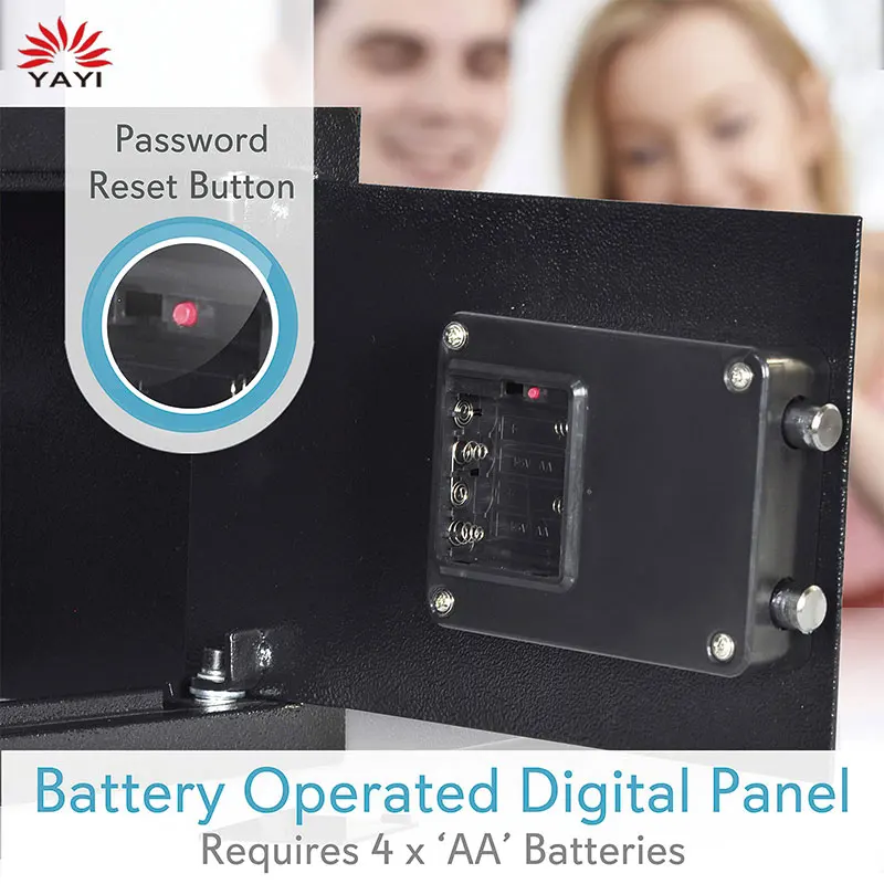 Portable Steel Alloy Drop Safety Keypad Lock Home Hotel and Office Security Money Safe Box