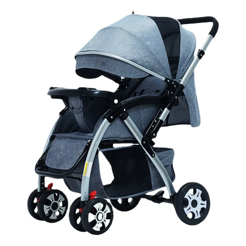 2023 New Multifunction Convenience Stroller 3 in 1 Luxury Infant Pram Reversible Seat Walkers Baby Stroller with Compact Fold
