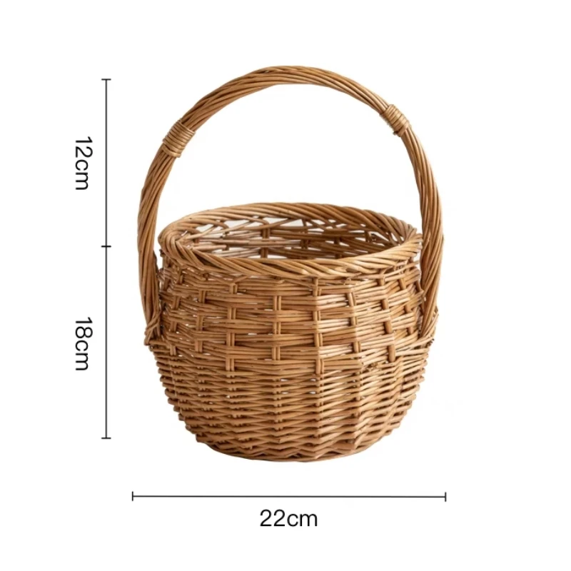 Willow Storage Basket Handy Basket , Picnic Basket , Flower Basket Shopping Basket