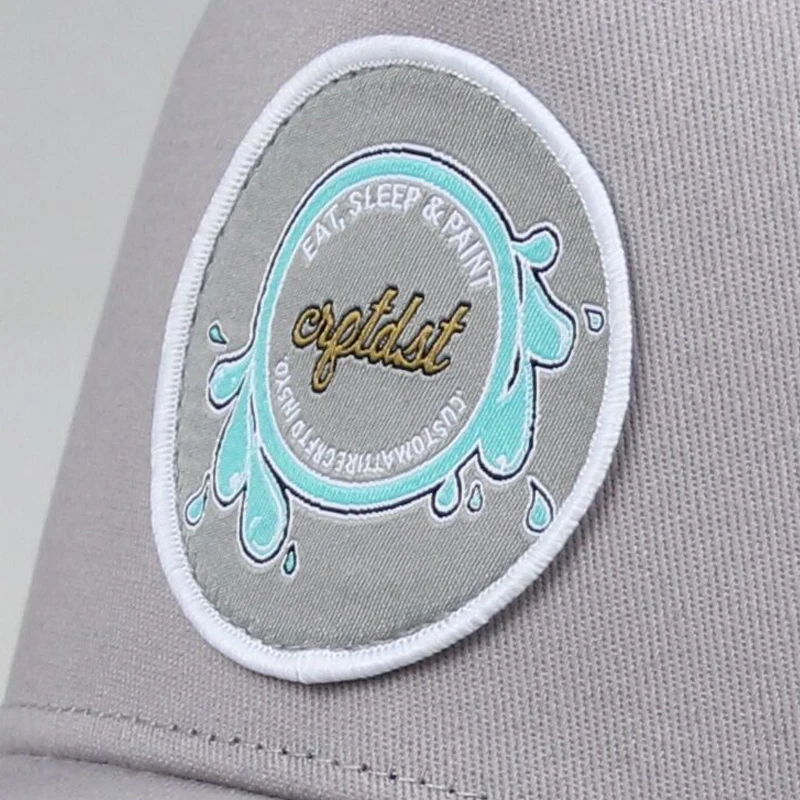 Пользовательские 5 панель mid профиль бейсбольная кепка с накладными