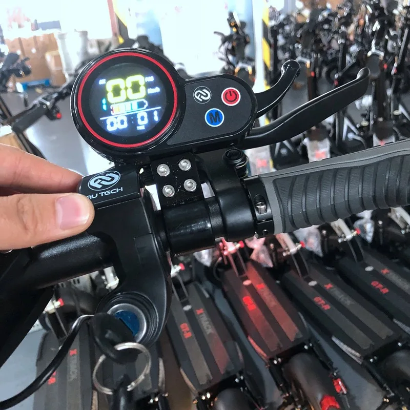 Electric Bike Scooter Aluminum Alloy Double Drive Dual Motor 1200W Folding Two Wheel Outdoor Scooter