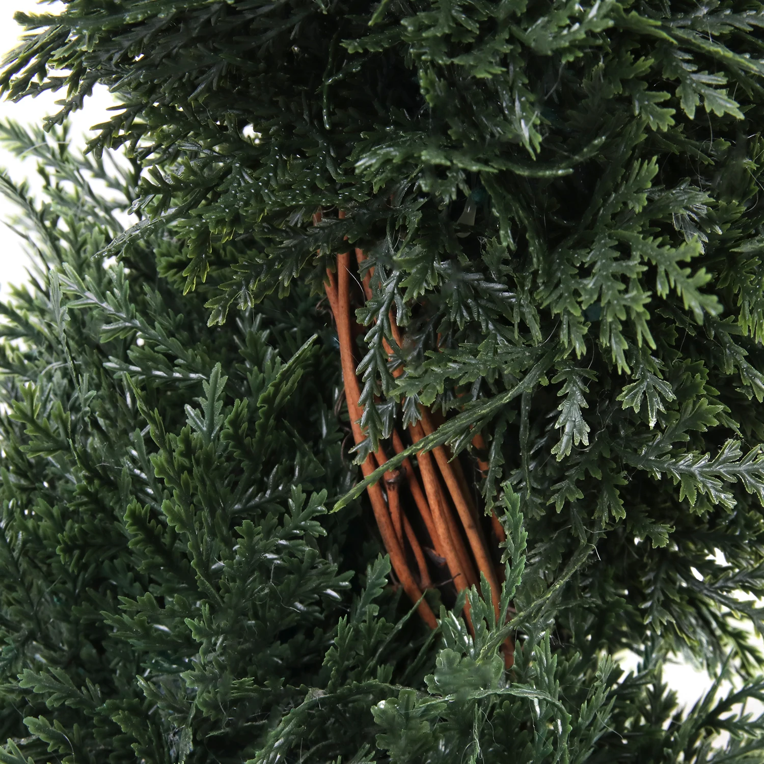 Faux green cypress tree topiary spiral boxwood artificial plant cedar tree for outdoor decor