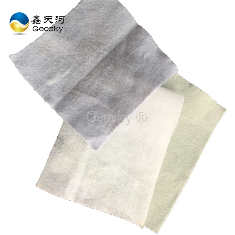 Белый 500 г тканый геотекстиль полиэстер промышленный звукоизоляционный нетканый материал PP и PET ингредиенты