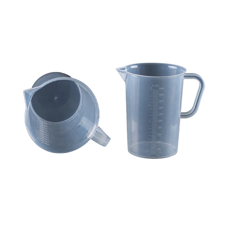 Factory hot selling 2l transparent measuring pp cup medical manufacturers