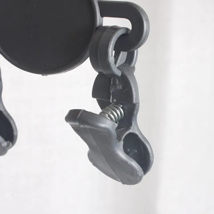 GREENSIDE Wholesale Hook-type Sturdy Black Dual-use Double Plastic Clothes Pegs