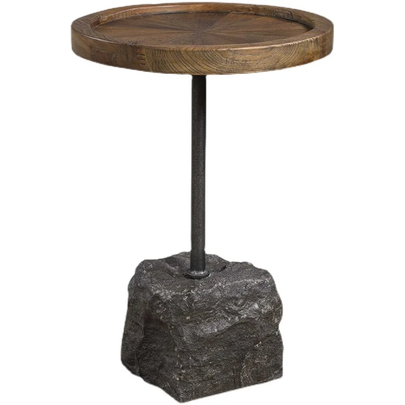 North Europe Post Modern Round Sofa Side Table Metal Marble Relax Mini Style Coffee Table