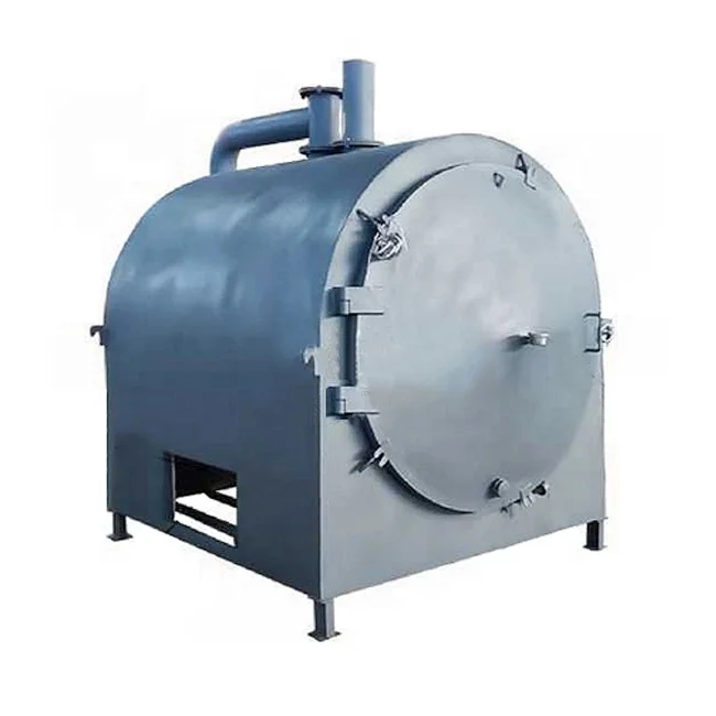 Wood charcoal briquette coconut shell bamboo carbonization furnace for sale biochar machine wood vinegar