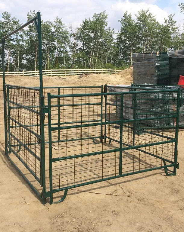 Канадская металлическая система загона и ворот панель ограждения для животноводческой фермы переносные панели забора козового скота лошади с сеткой