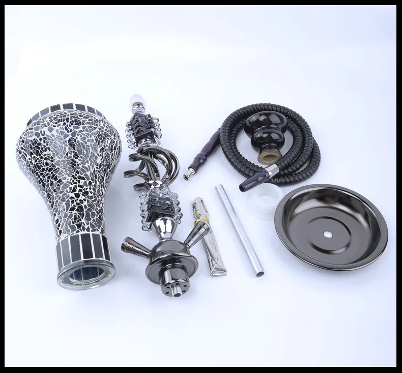 New Style electric Shisha Hookah New large base Circular Broken grain porcelain hookah
