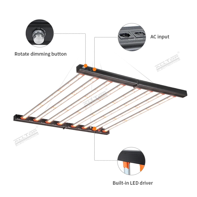 ALLTOP T5 Strip Lights Wholesale Lm301h Outdoor 5 Spectrum Channel 780nm Led Far Red Uv Plant Grow Light