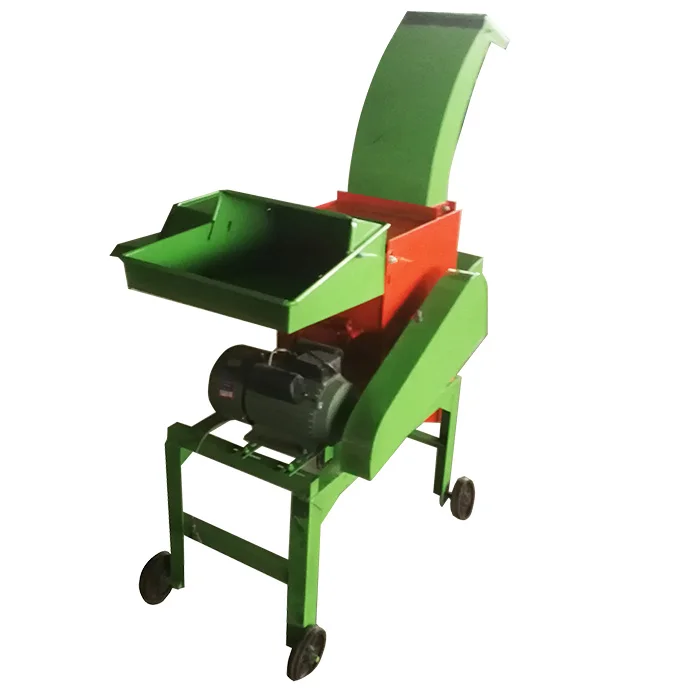 Electric Chaff Cutter Cattle Sheep Horses Pigs Chickens Silage Grass Chopper Animal Grass Feed Hay Chaff Cutter Machine