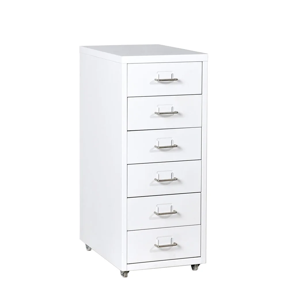 Series black helmer six drawer cabinet /slim 6 drawer vertical metal file cabinets with casters for Korea
