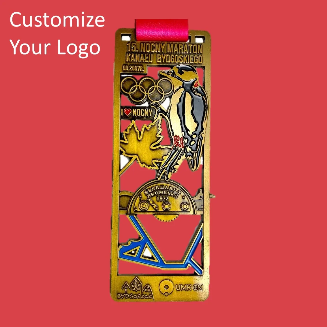 
custom logo high quality french la medal 