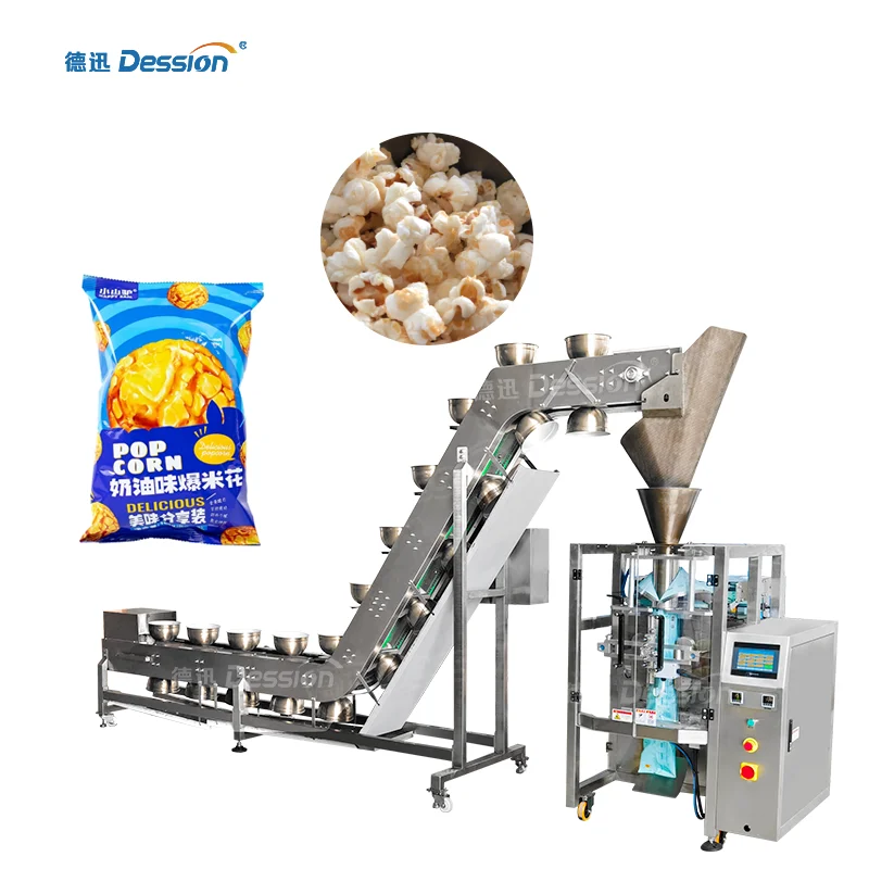 Manual Feeding Snack Food Big Bag Packaging Machine Shrimp Chips Popcorn Packing Machine