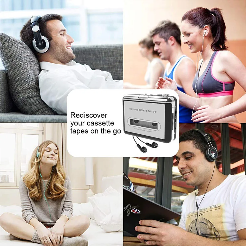 Factory Cassette Player Portable Cassette Tape To MP3 CD Converter Portable Cassette Tape Converter