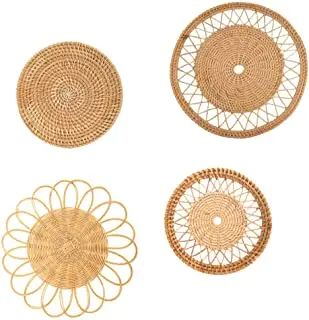 Handmade Rattan Wall Hanging Basket Wall Art Decor for Home Rattan Hand Woven Decorate Made In Vietnam
