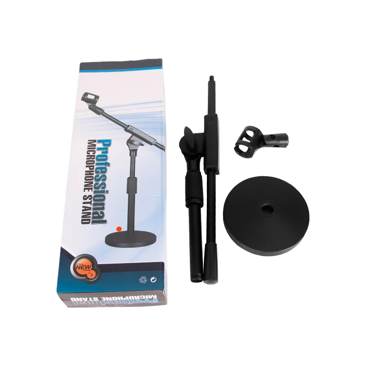 BST-MKF-120  Sell like hot cakes adjustable metal microphone holder Detachable desktop microphone stand