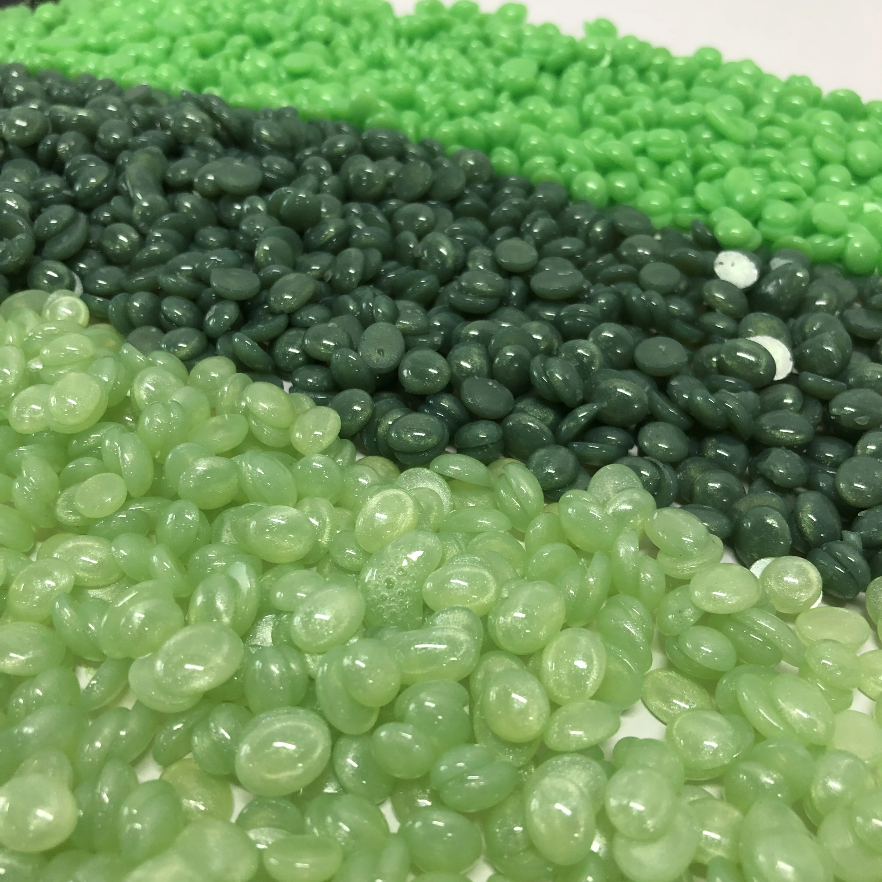 Chase Wax 100g Shimmer Green Microcristalline Formula Rosin Free Hair Removal Hard Wax Beads For Waxing