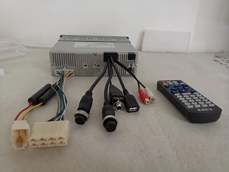 Sales promotion 24v 1 din radio with USB SD BT HDD Karaoke microphone input 1080p video for yutong bus coach multimedia