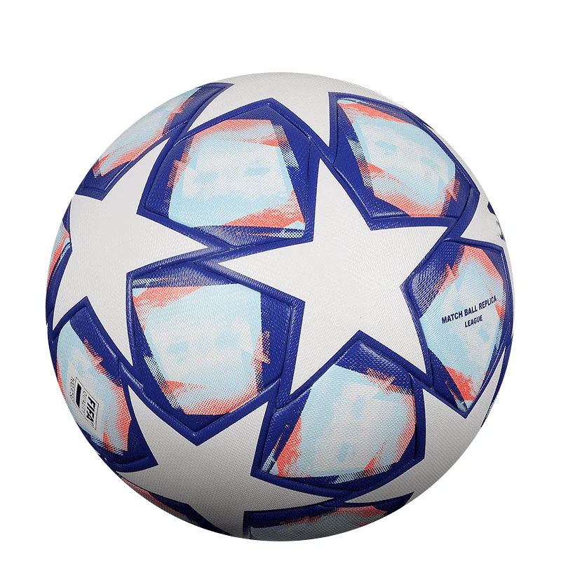 2020 Wholesale Custom Logo PU Leather Thermal Bonded Match Soccer Football futsal ball for Training