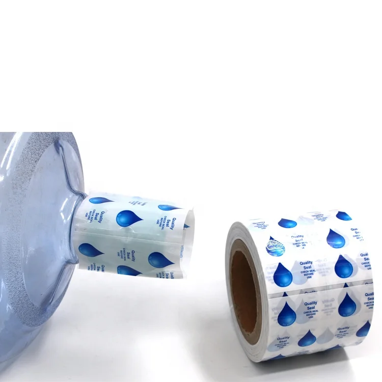 
Professional Factory Cap Seal Heat Shrink Sleeve Label Wrap For 5 Gallon Water Bottle Neck Seal 