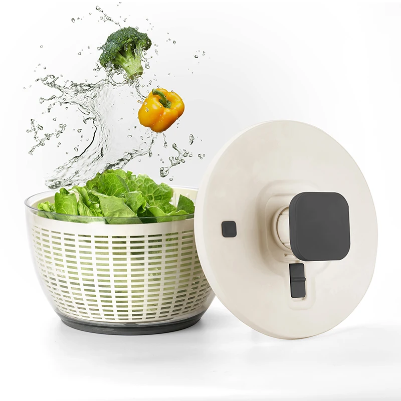 Factory Hot Sale Multi Function Household Electric Plastic Fruit Vegetable Mixer Salad Spinner