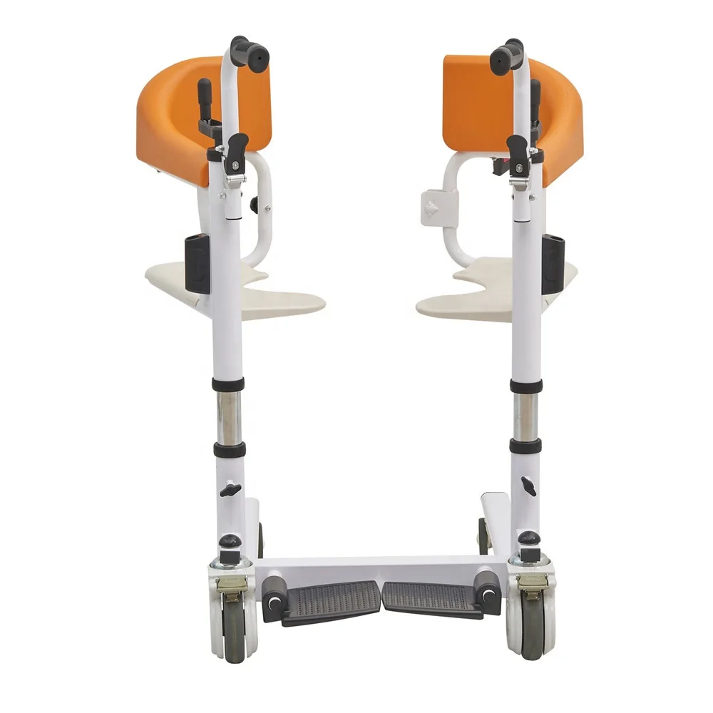 Disabled patient transfer steel bedside lift wheelchair commode chair with toilet CY-WH202A