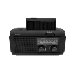 Radio with Power Bank Portable AM FM WB 3 band Radio Weather Solar Powered Emergency Hand Crank Solar Dynamo Radio