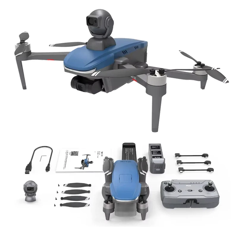 Профессиональный Дрон Dwi C-fly Faith 2 SE 3-осевой шарнирный шарнир 3 км двойной 4K GPS HD-камера для предотвращения препятствий бесщеточный складной