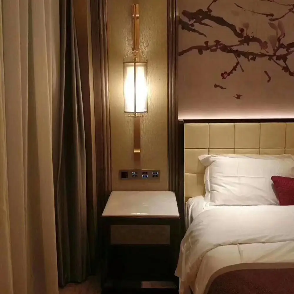 Hotel RS485 220v socket DND click tact smart wall  socket switch ,International universal 3 5 pin socket